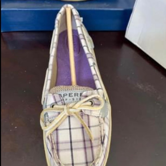 Brand new in box. Sperry Angelfish “Grey Plaid” - Picture 4 of 9